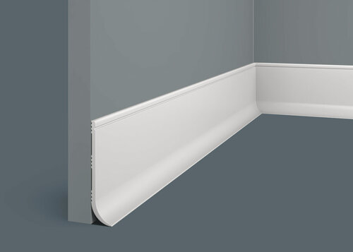 Изображение товара Гибкий плинтус 6 штук 80х18х2000мм Экополимер PL003 Cosca Decor