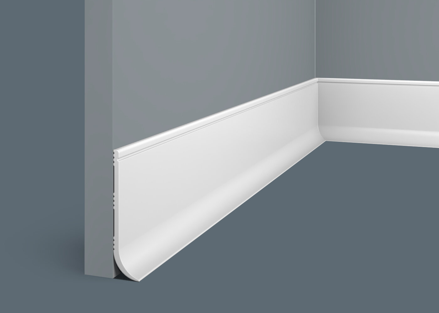 Гибкий плинтус 80х18х2000мм Экополимер PL003 Cosca Decor