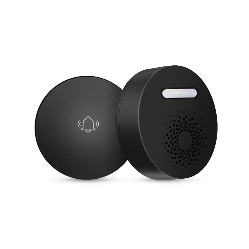 Беспроводной дверной звонок eMastiff Черный вилка ЕС