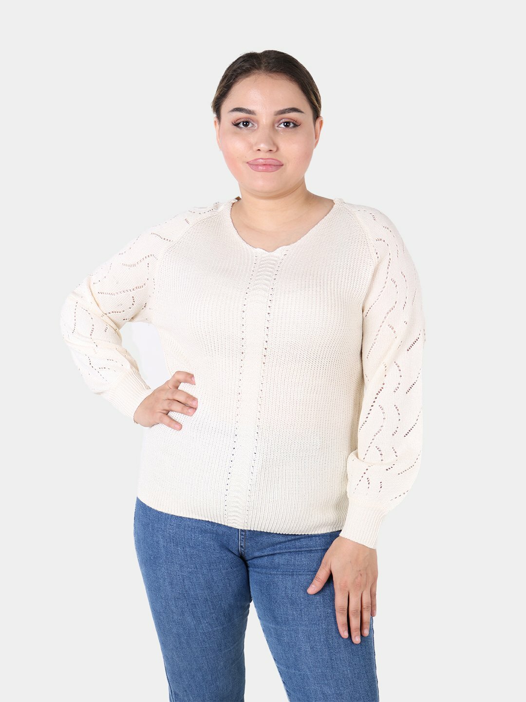 Свитер размер One Size, , молочный — фото 1