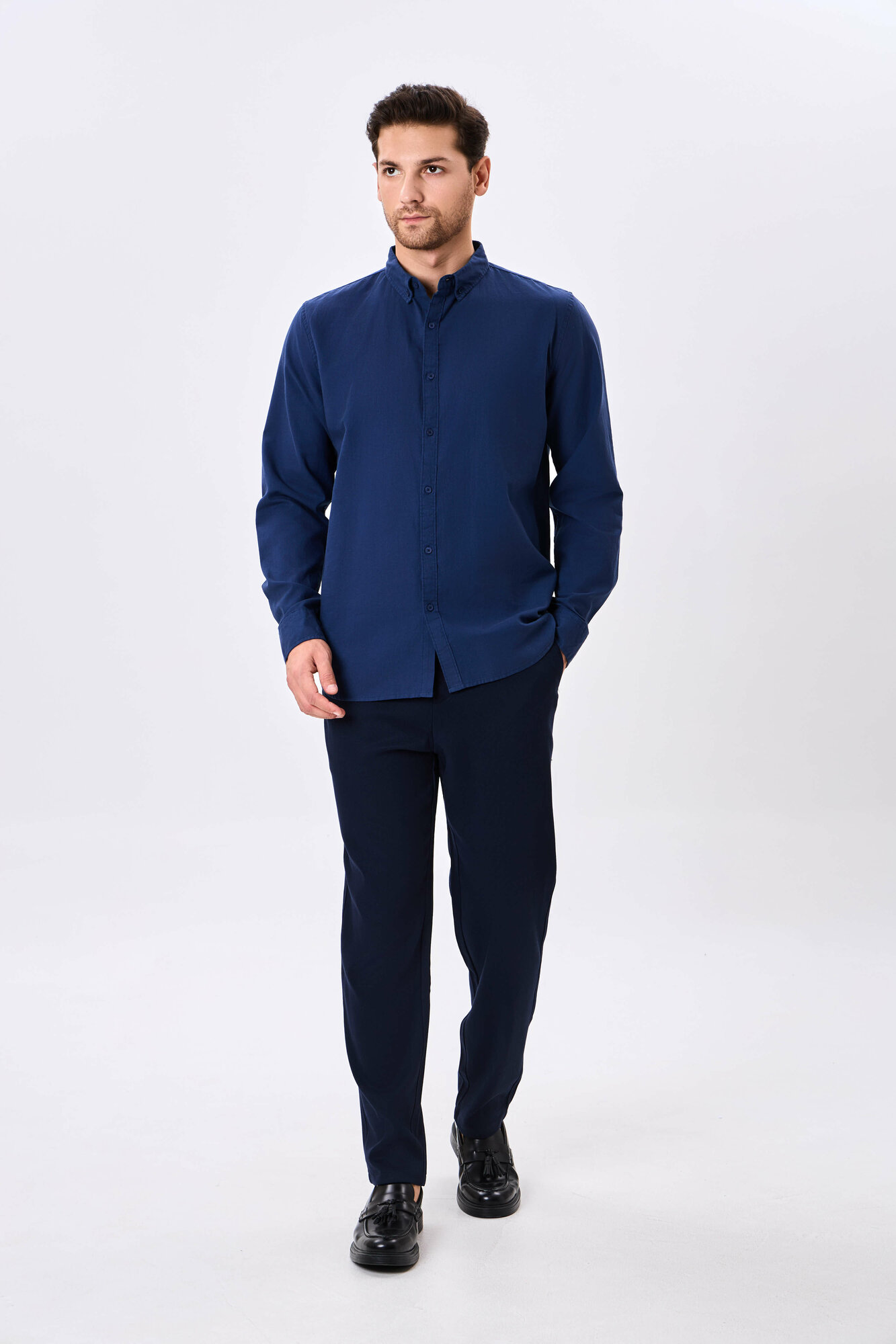 Брюки спортивные TERRA PRO, размер 29, navy