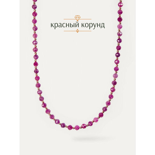 фото Чокер brandlove, корунд, длина 40 см, красный