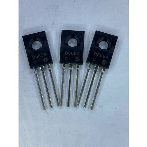 2SD669A, TO-126, Транзистор, 3шт.