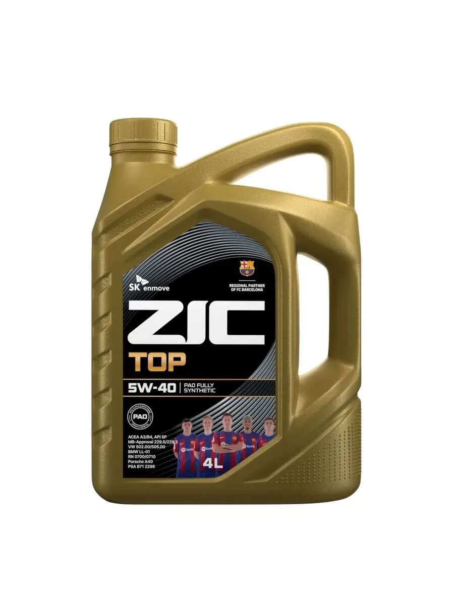 Моторное масло зик ZIC TOP 5W-40 API SP, 4л