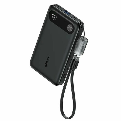 ANKER A1257 10000 mAh 225W дополнительный аккумулятор с кабелем USB-C черный A1257P21 2898₽