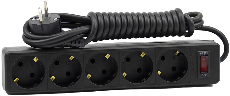 Сетевой фильтр Takumi, 5 розеток, 3 метра, максимальная нагрузка 220Вт — фото 1