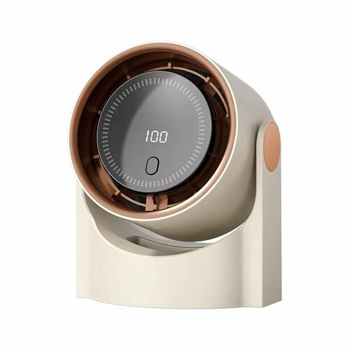 Вентилятор настольный портативный аккумуляторный с цифровым дисплеем черный 1399₽