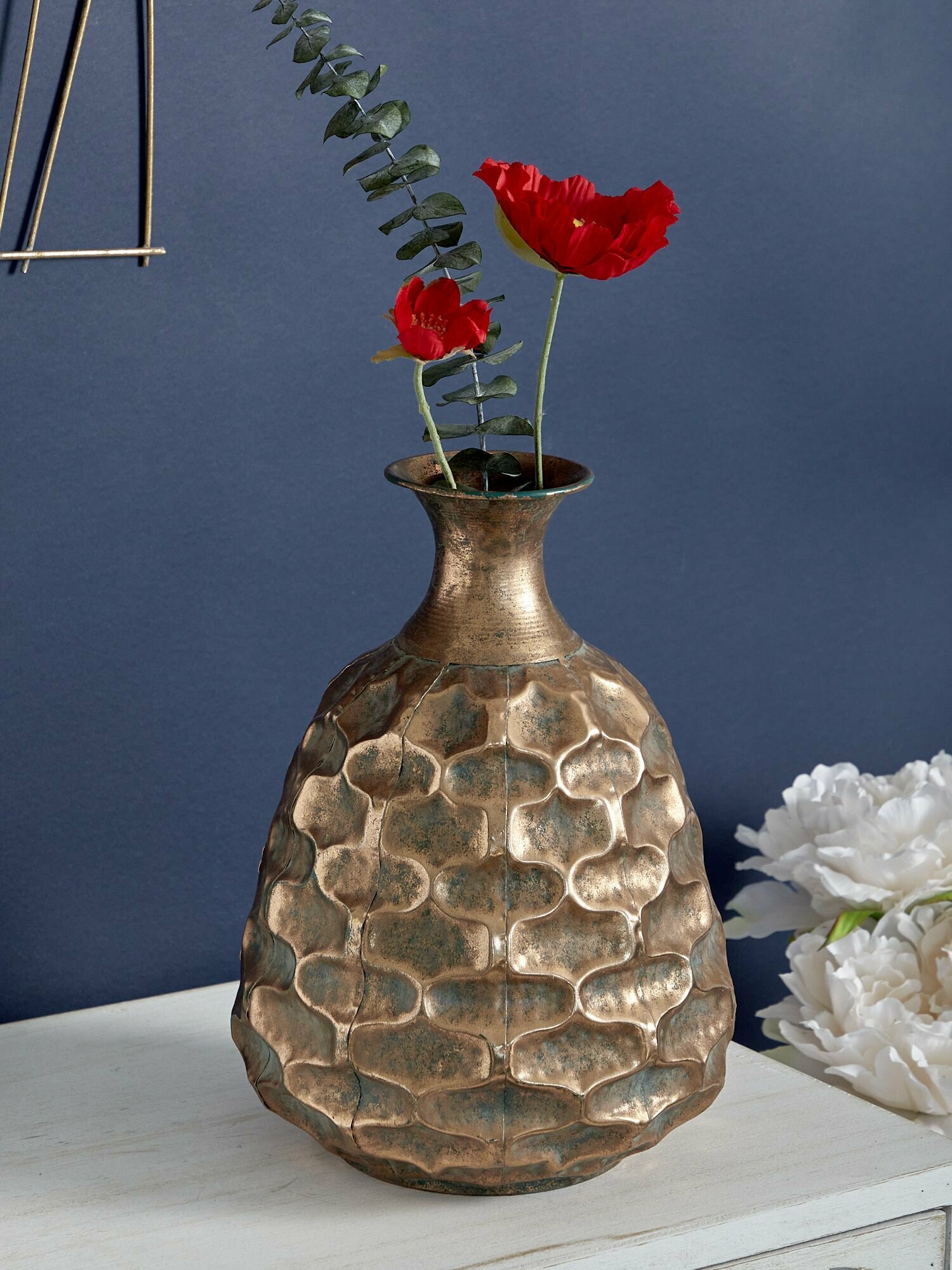 57-404 Ваза настольная для сухоцветов 23х23х32см, Железо, Glasar