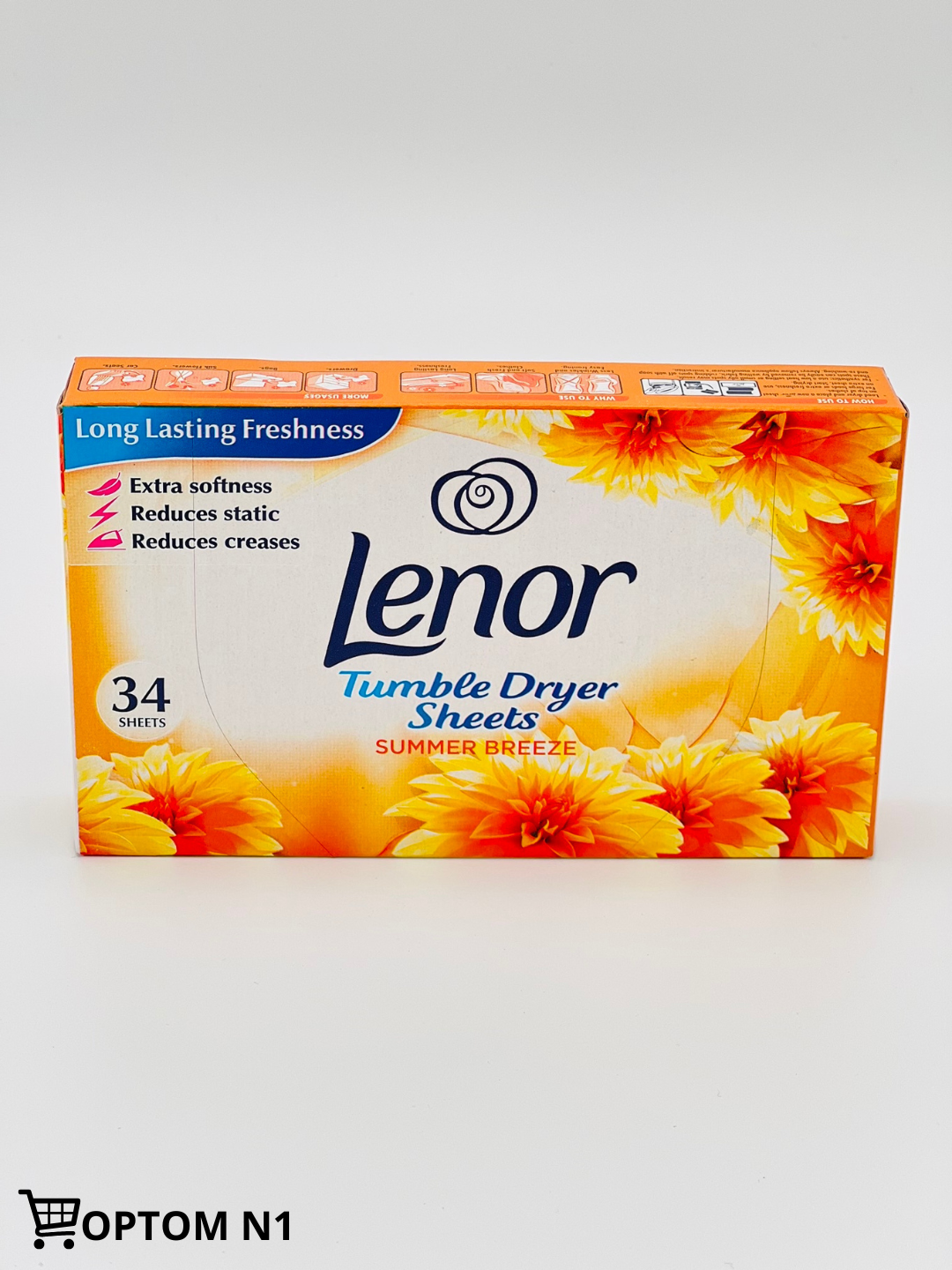 Листы кондиционера Lenor Летний бриз, гипоаллергенный, 34 шт. — фото 1