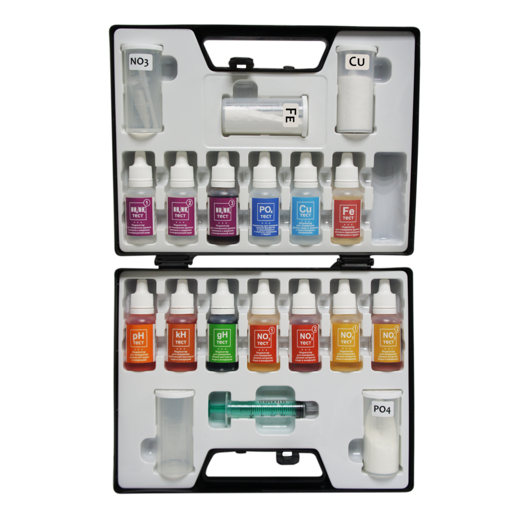 Тесты для воды NILPA PRO 10 в 1, набор , для аквариумной воды, чемоданчик — фото 1
