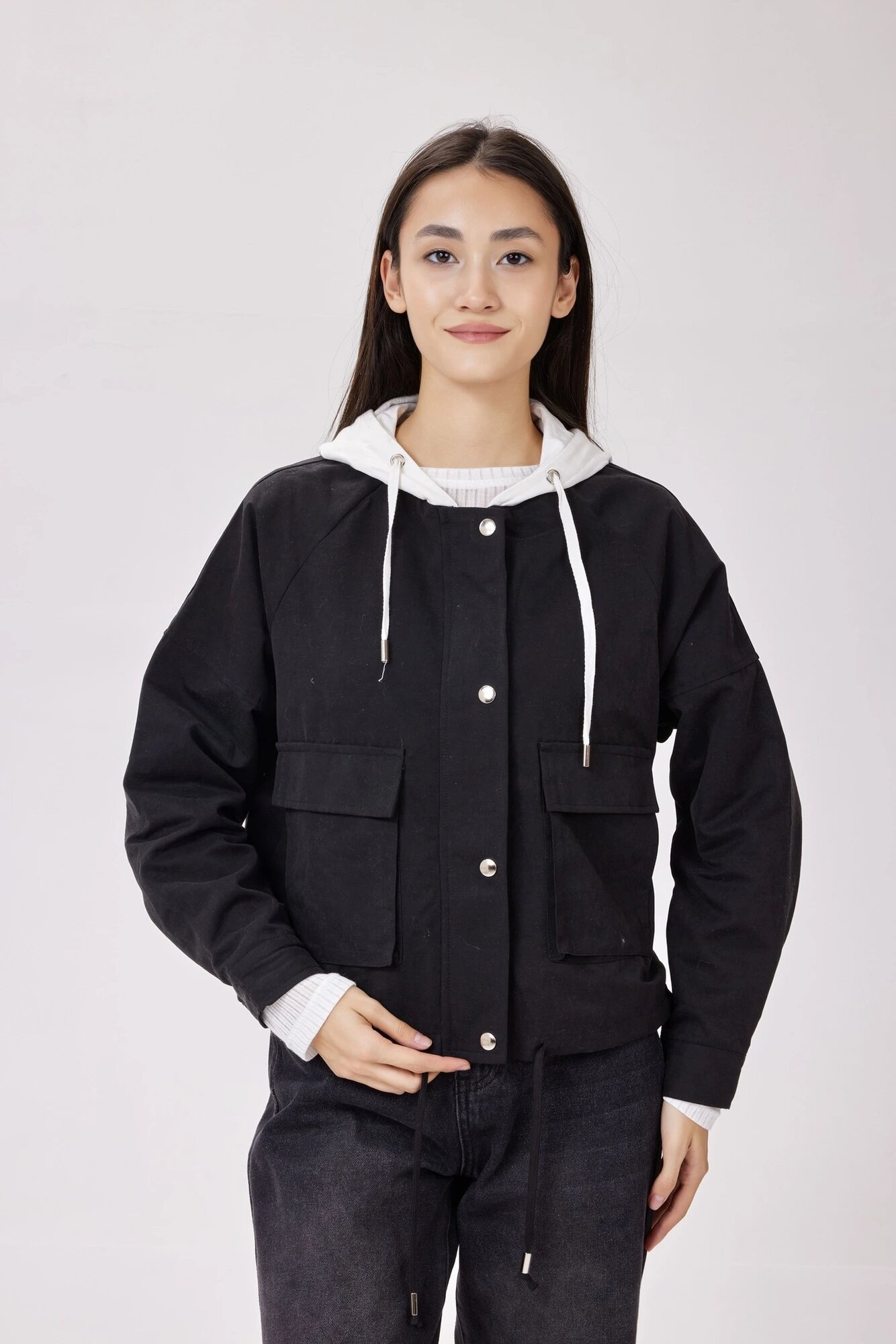 Ветровка Selfie, размер S, черный — фото 1