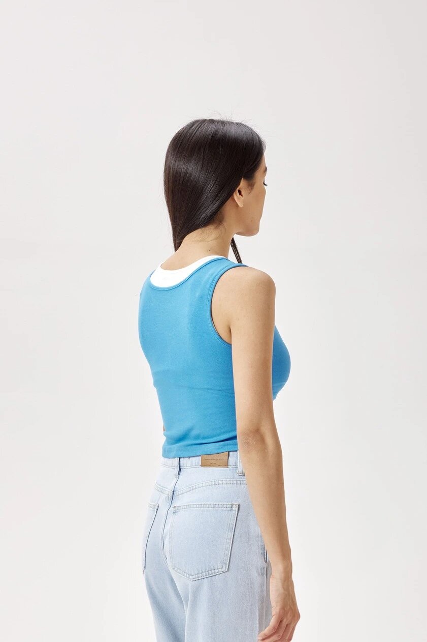 Топ Selfie, размер L, cиний — фото 1