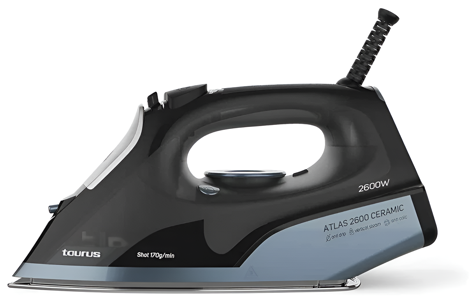 Утюг Taurus Atlas 2600 черный/серый вертикальное отпаривание распылитель воды