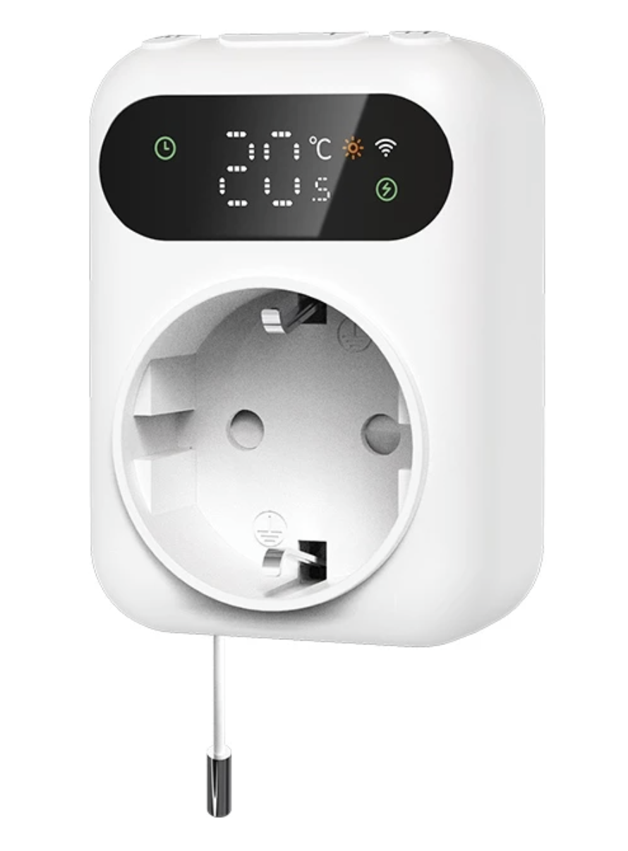 Терморегулятор в розетку Kvolta Dory с Wi-Fi и функцией таймера