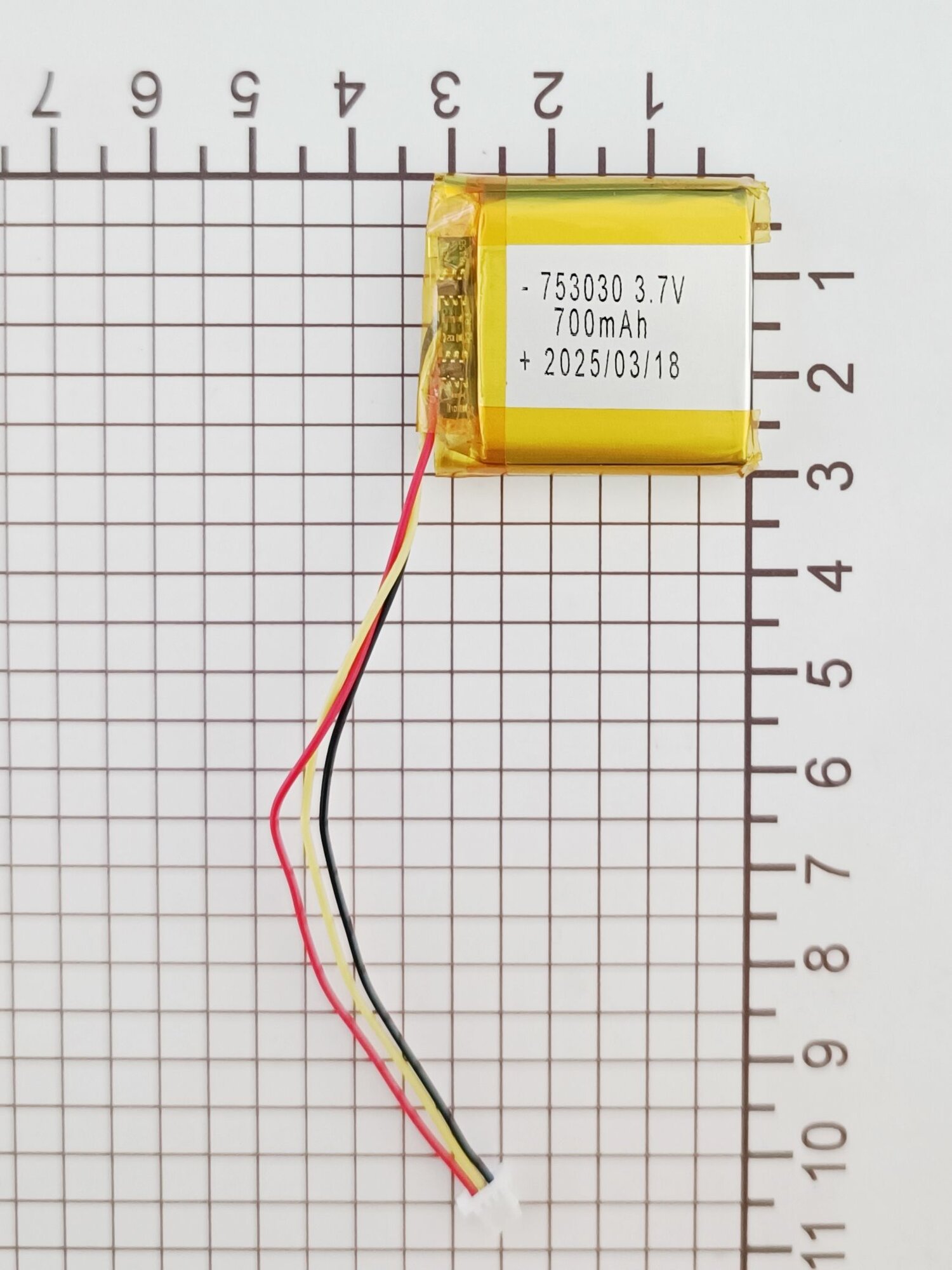 JBL Tune 750BTNC аккумулятор 3.7v 700mAh 3pin 3 провода + разъем (фишка) коннектор для полноразмерных накладных беспроводных наушников tws Терабайт Маркет