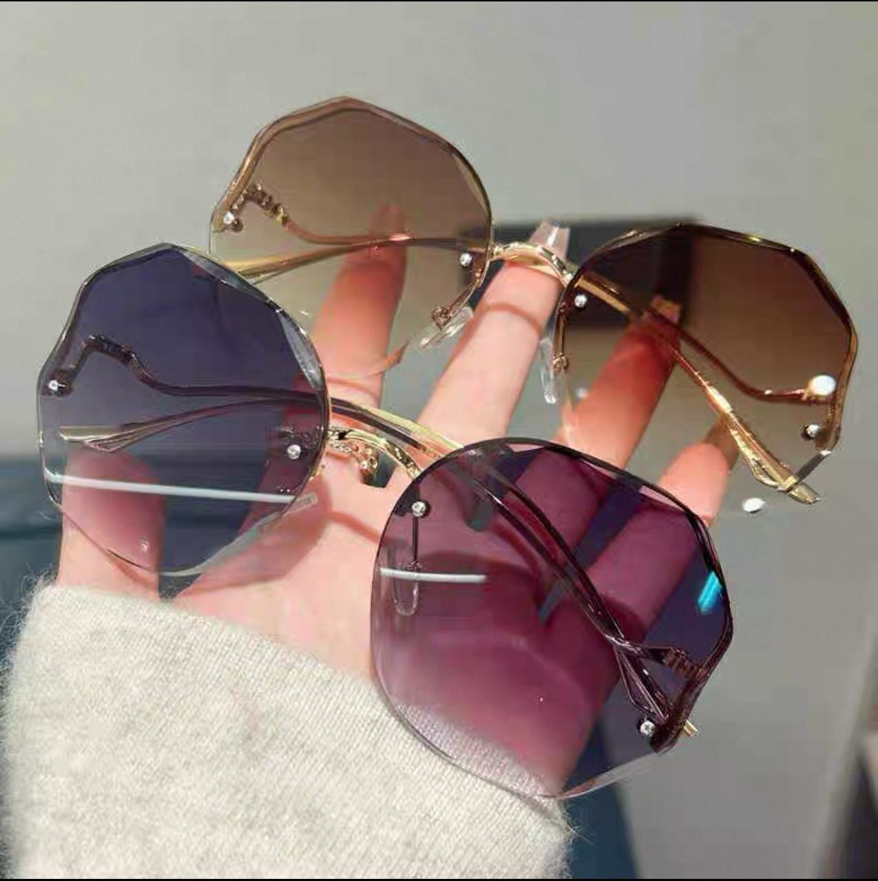 Солнцезащитные очки , коричневый — фото 1