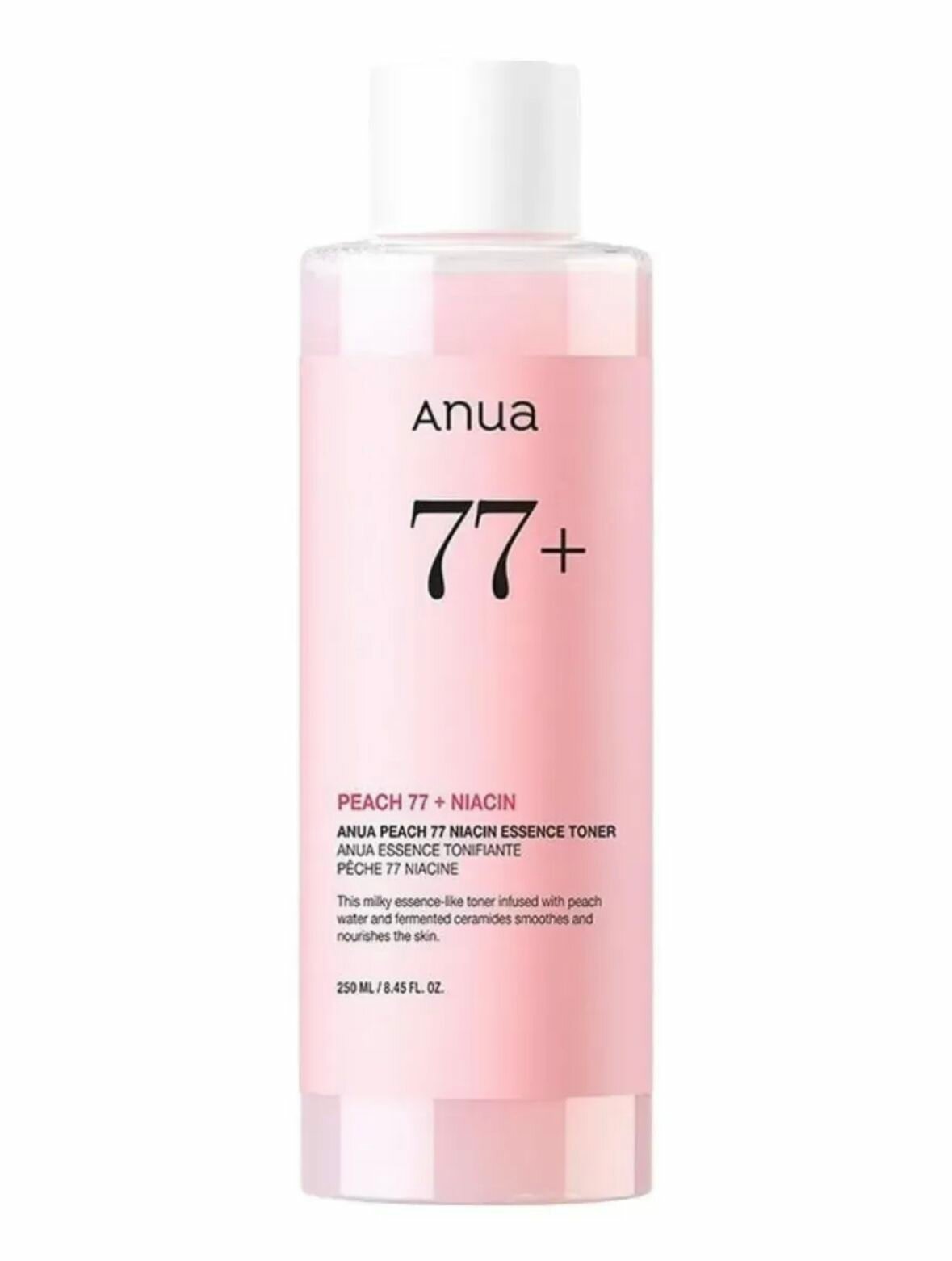 Тонер-эссенция с персиком для гладкой и сияющей кожи Anua Peach 77 Niacin Essence Toner