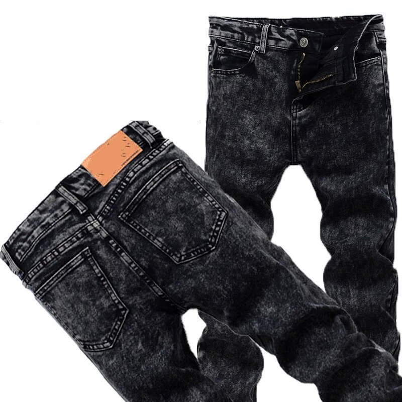 Джинсы трубы  Утепленные джинсы: корейский тренд, осень-зима, размер waist_31 — фото 1