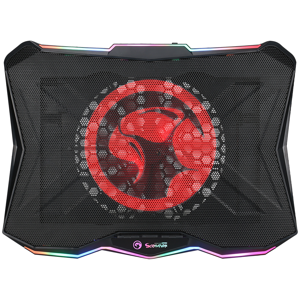 Подставка для ноутбука MARVO FN-40 с RGB- подсветкой, черный