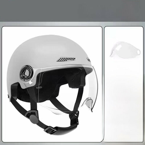 Шлем Spot Straight, для электровелосипедов, летний, серо-белый