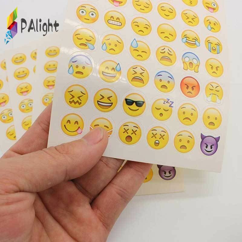 Мода QQ Emoji Similing Face Cartoon Stickers Kids DIY Kawaii Diary Decoration Scrapbooking Candleware Planner
