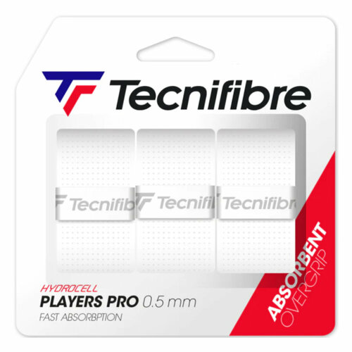 Обмотка для ручки Tecnifibre Overgrip Pro Players x3, White, 1,1м