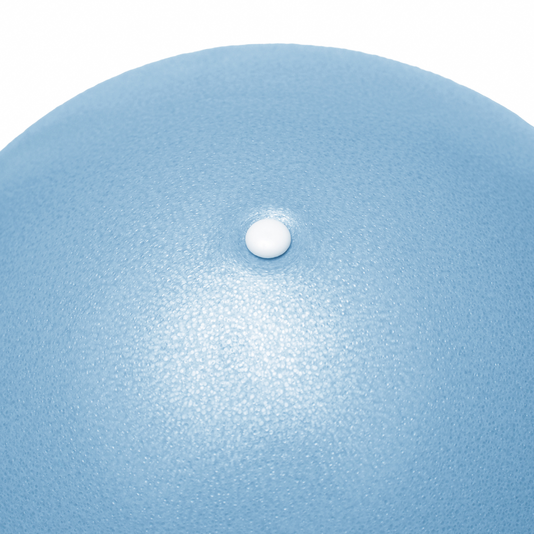 Мяч для пилатеса Kama, гимнастический, диаметр 25 см, светло-синий — фото 1