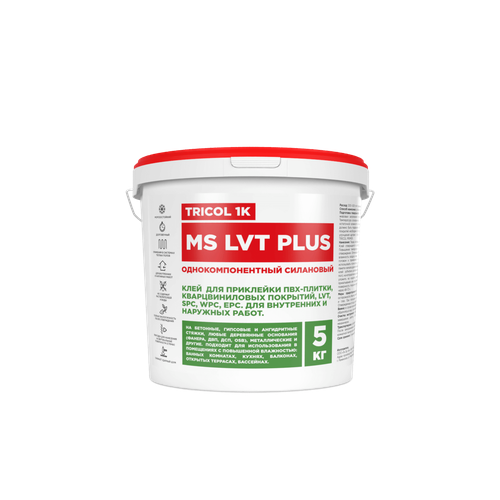 TRICOL Клей TRICOL 1K MS LVT PLUS 5 кг 4500₽