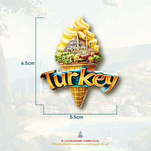 Турецкий лакомство туристический сувенир 3D магнитный магнит на холодильник 1500₽