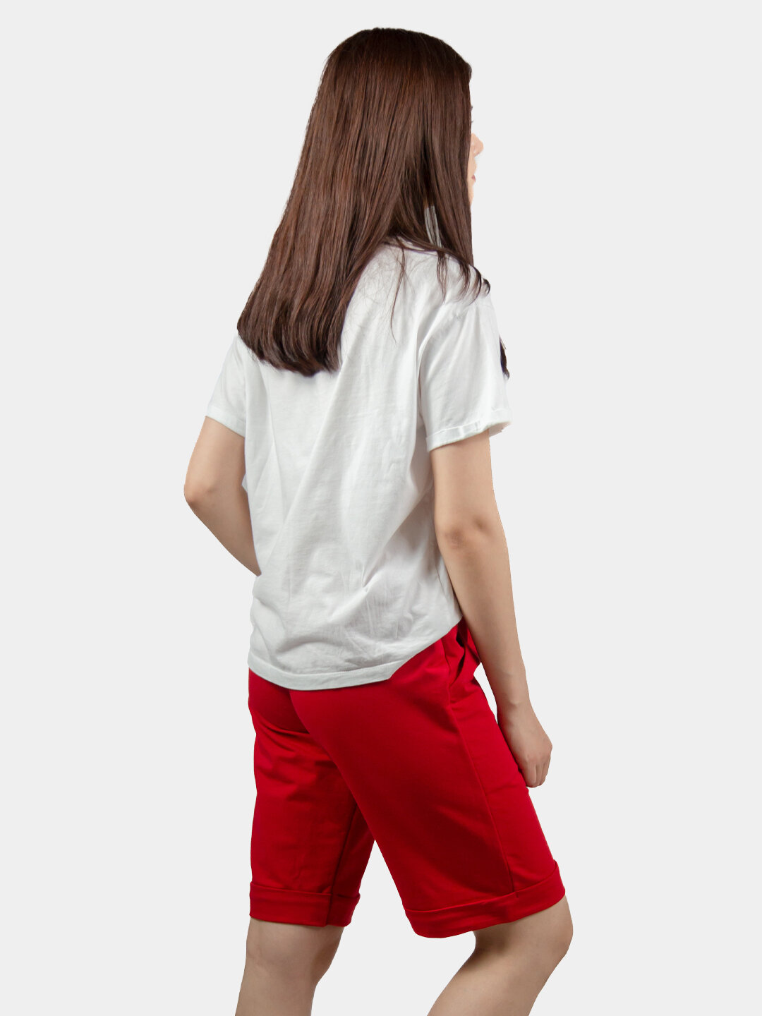 Шорты , размер L, красный — фото 1