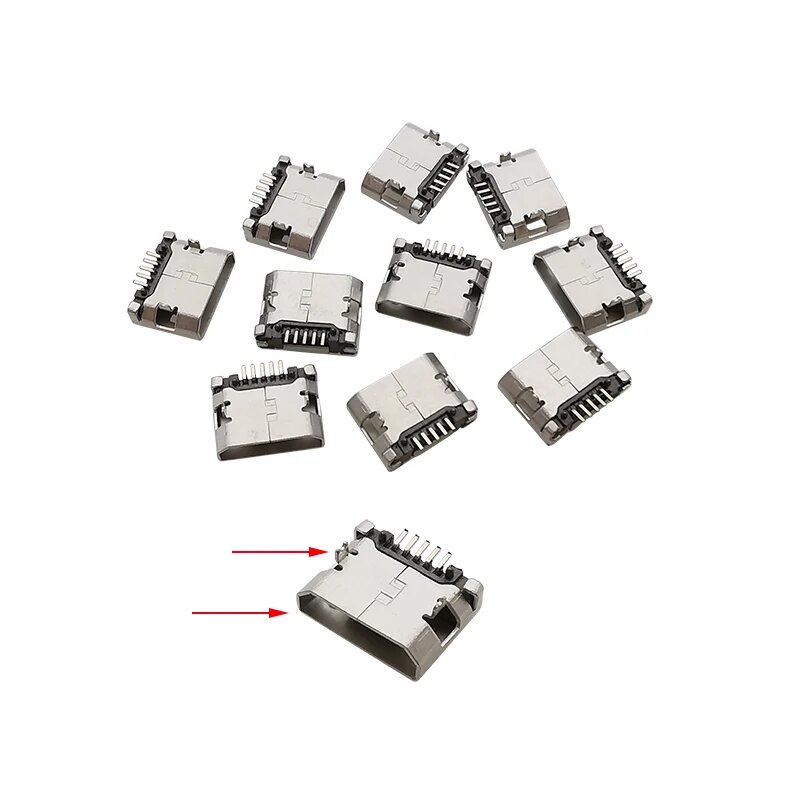 LOCHEUK Micro USB Female 5Pin Connector 10Pcs Style 1