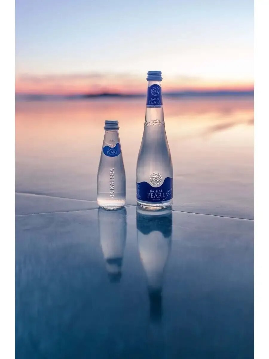 Вода Столовая Вода питьевая BAIKAL PEARL "Жемчужина Байкала" негазированная, 20 шт. по 0.53 л, стекло
