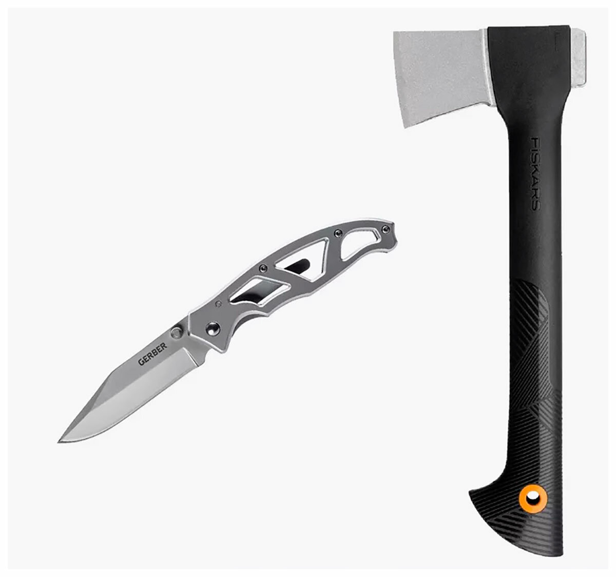 Топор Fiskars A6 FISKARS + нож Paraframe (комплект)