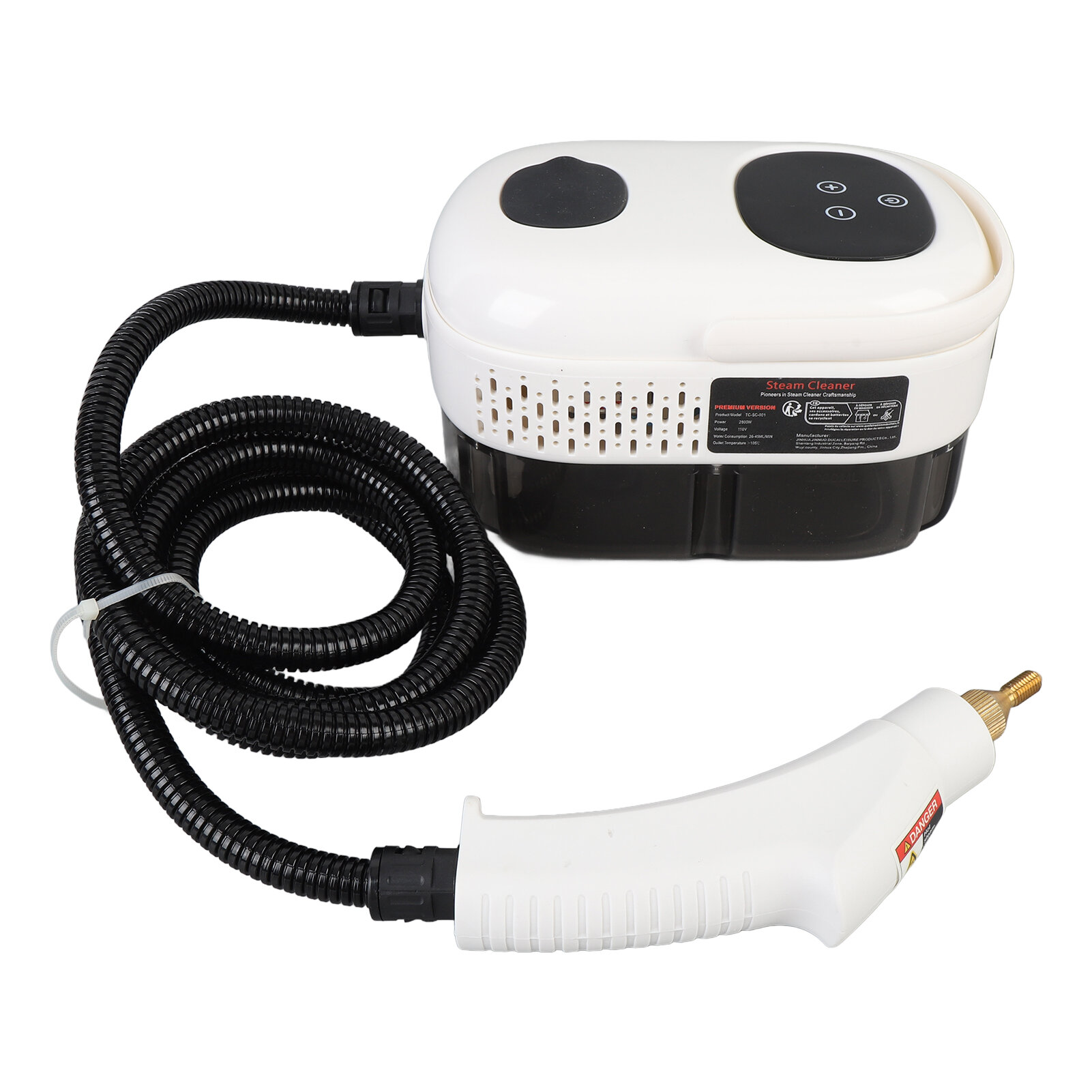 Ручной пароочиститель 2500 Вт с высокой температурой и давлением для дома и автомобиля, безопасность и эффективность, 1100 мл