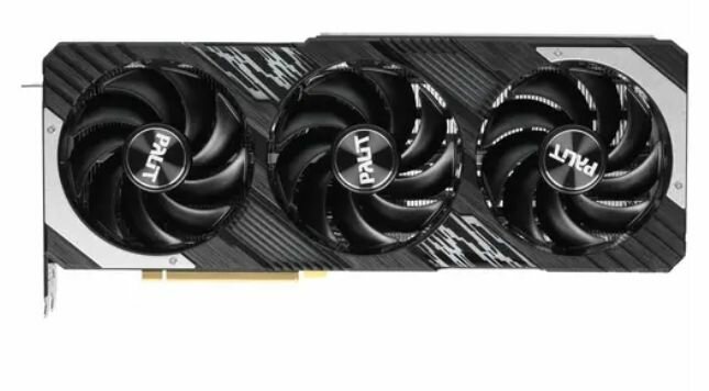 Видеокарта Palit GeForce RTX 4070 Ti GamingPro (NED407T019K9-1043A) - PCI-E 4.0, 12 ГБ, GDDR6X, 192 бит, DisplayPort x3, HDMI, GPU 2310 МГц