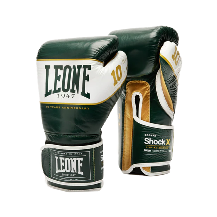Боксерские перчатки Leone 1947 Shock X GN047X Green (16 унций)