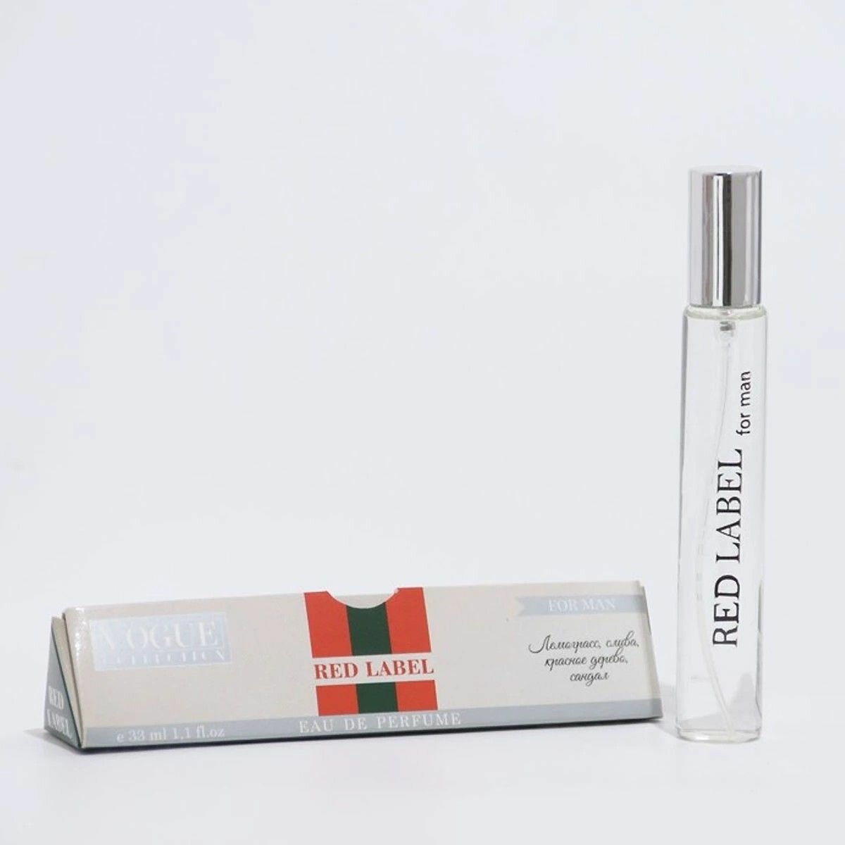 Туалетная вода ORGANELL  Red Label   мужская  ручка стекло  33 мл