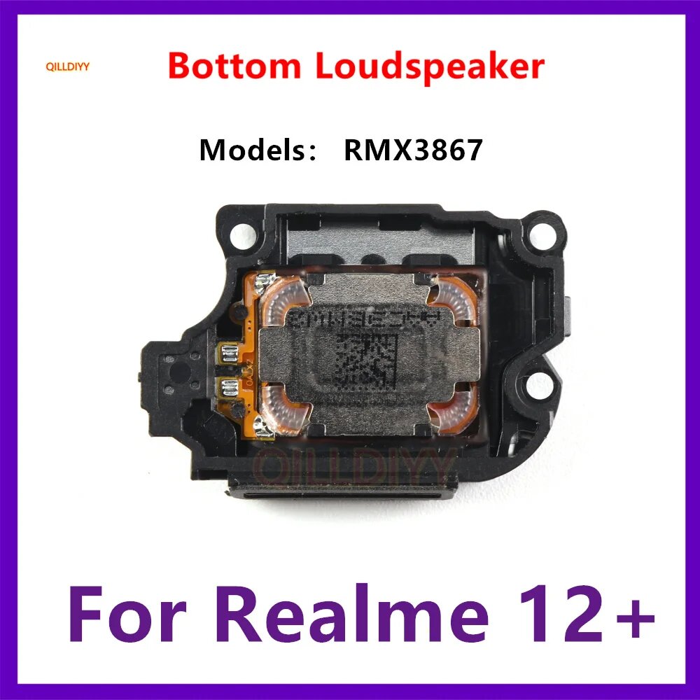 Громкоговоритель для Realme 12+ нижний громкий динамик зуммер модуль звонка запасные части для смартфона