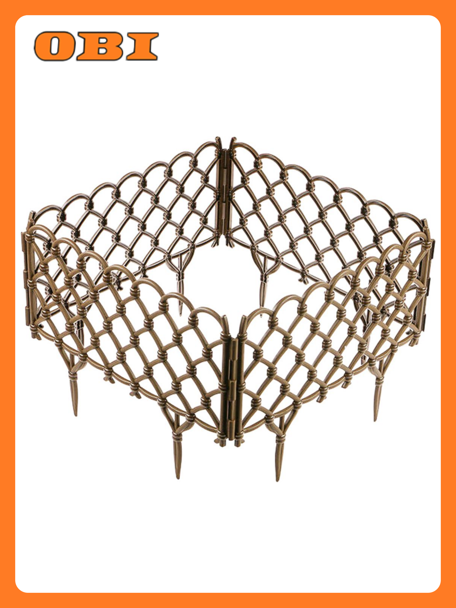 Ограждение садовое Дачная Мозаика Фаберже 15246 светло коричневый 280х0 5х28 см 