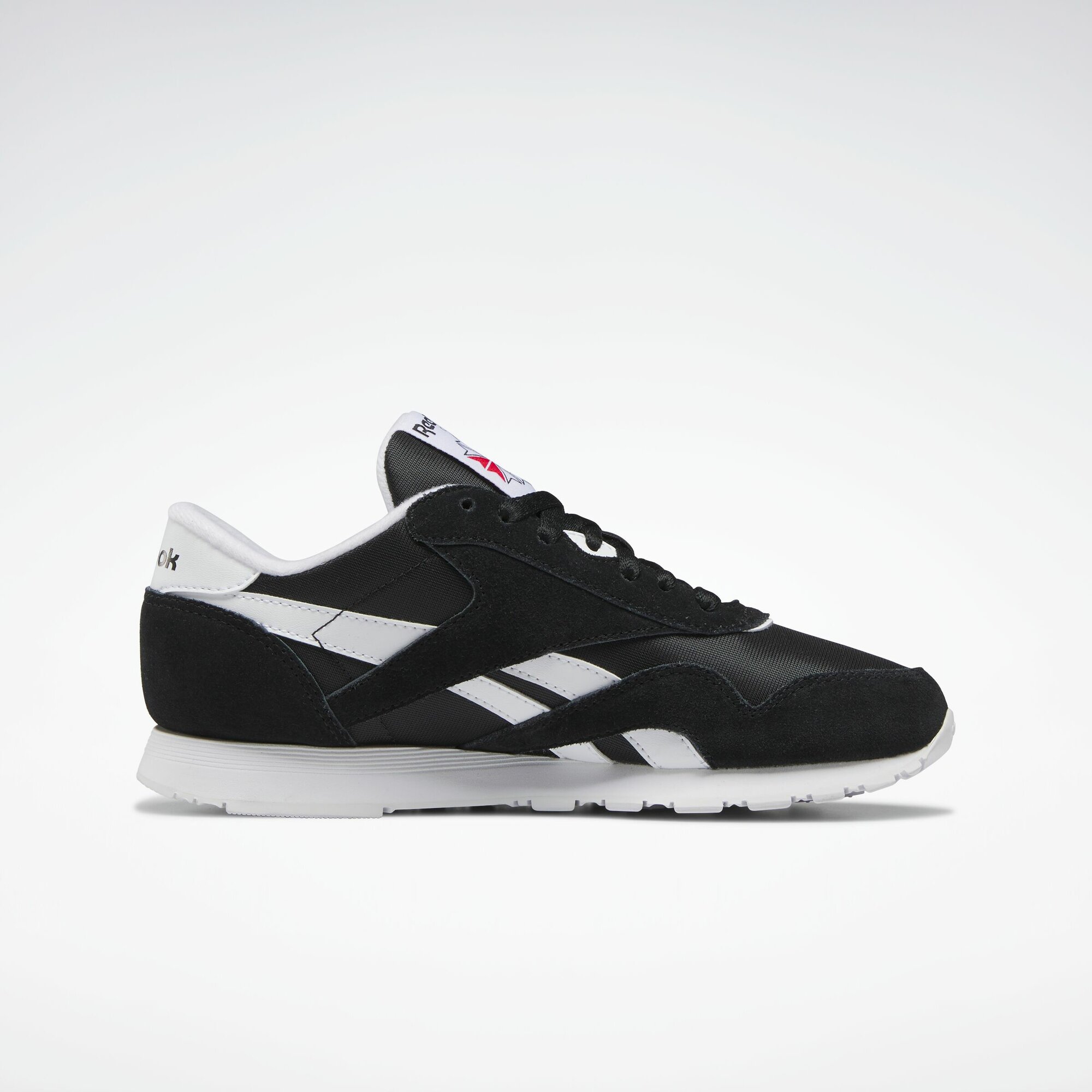 Кроссовки Reebok CL Nylon, размер 8,5 US, черный/белый — фото 1