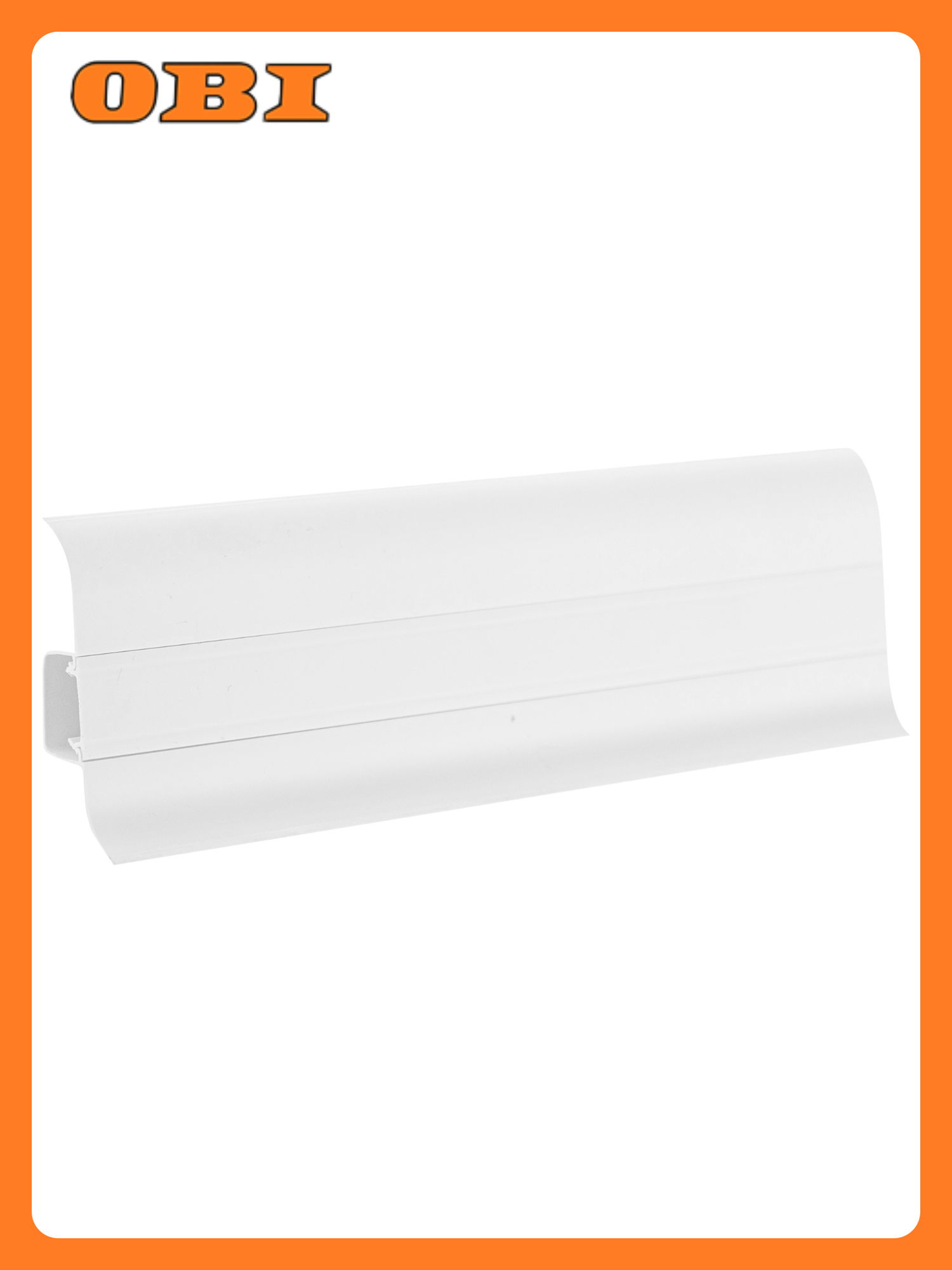 Плинтус ПВХ 60мм TECHNICAL Т01 белый 25м