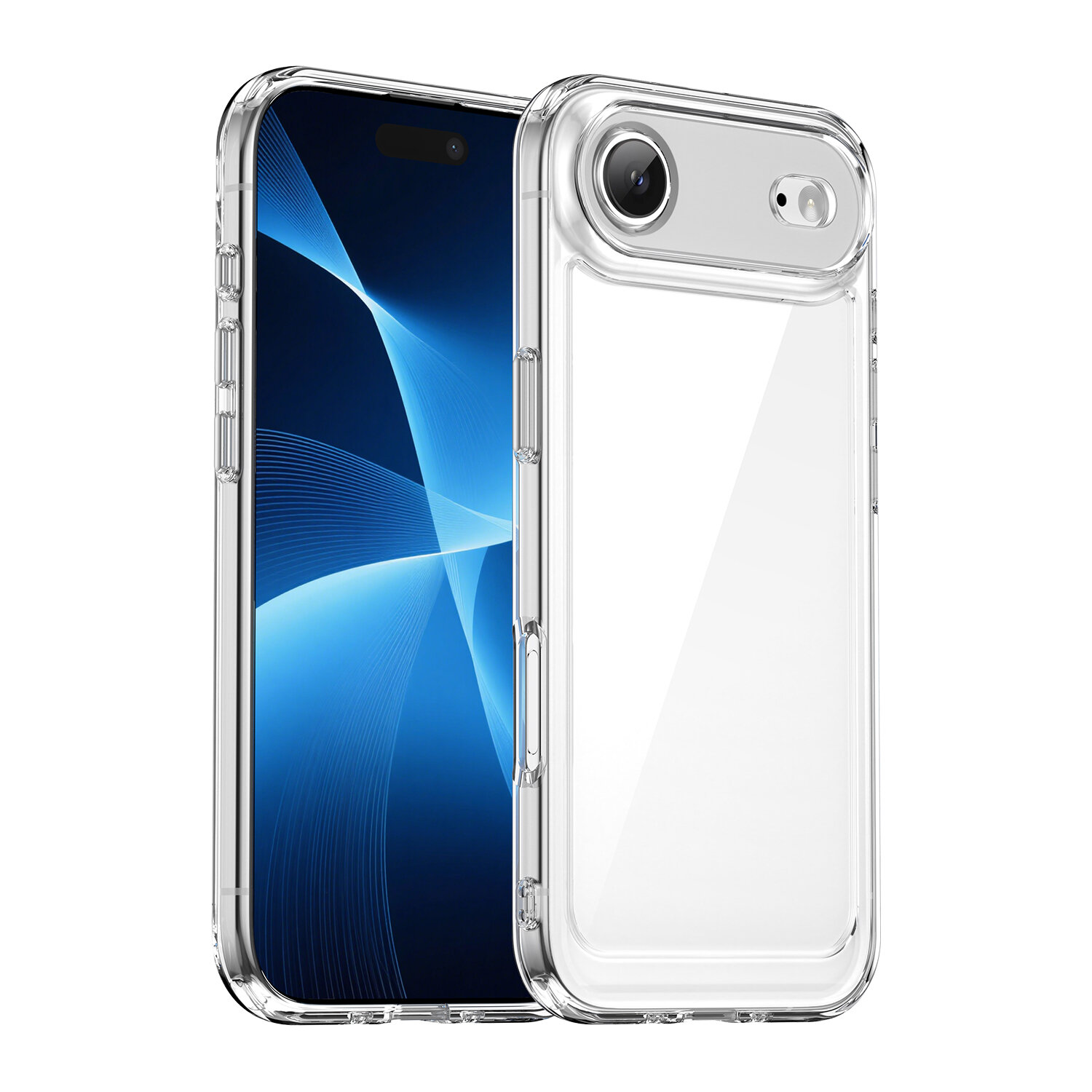 Прозрачный чехол для iPhone Air, с усиленными защитными рамками