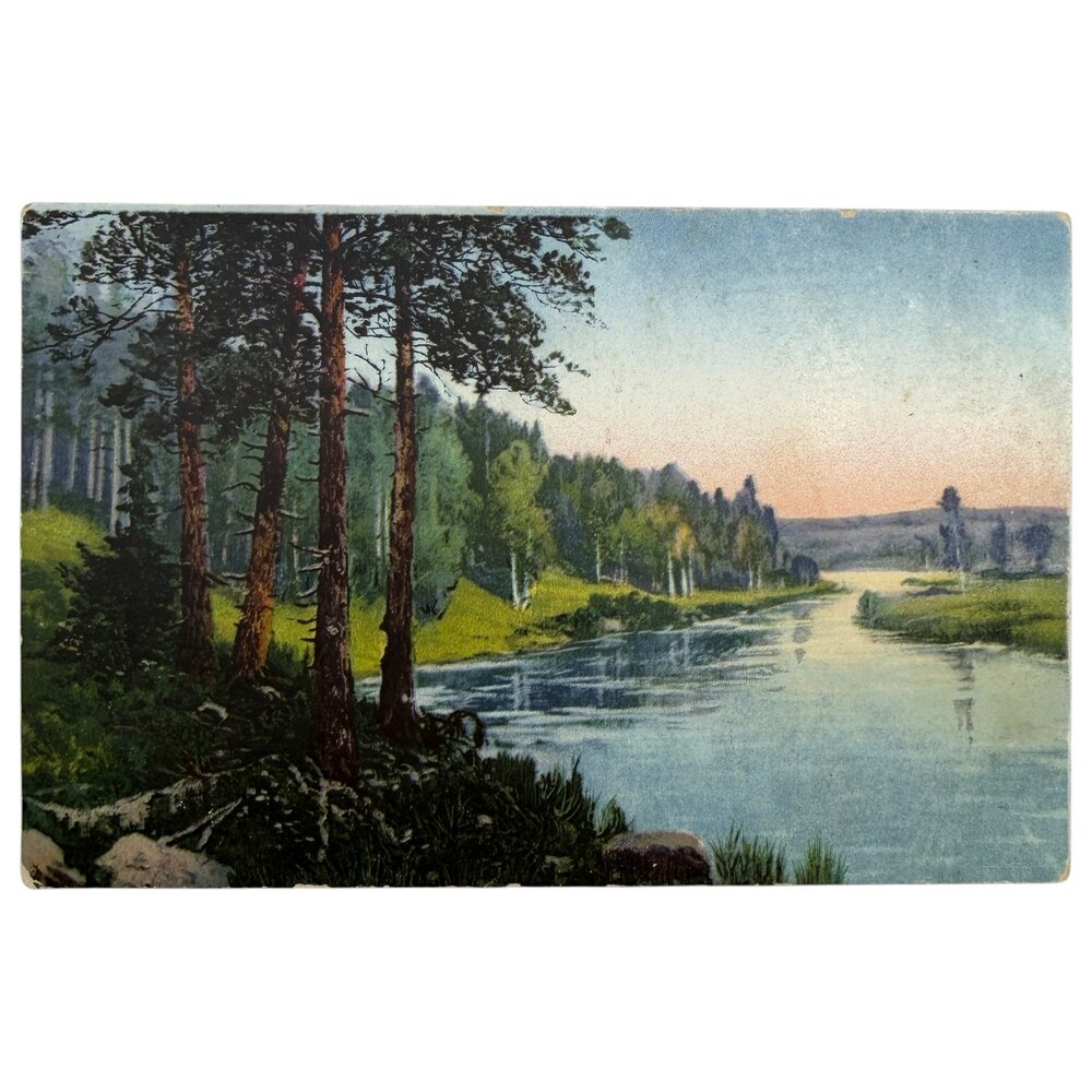 Почтовая открытка "Фёдоров - Осень наступает" 1900-1917 гг. Российская Империя