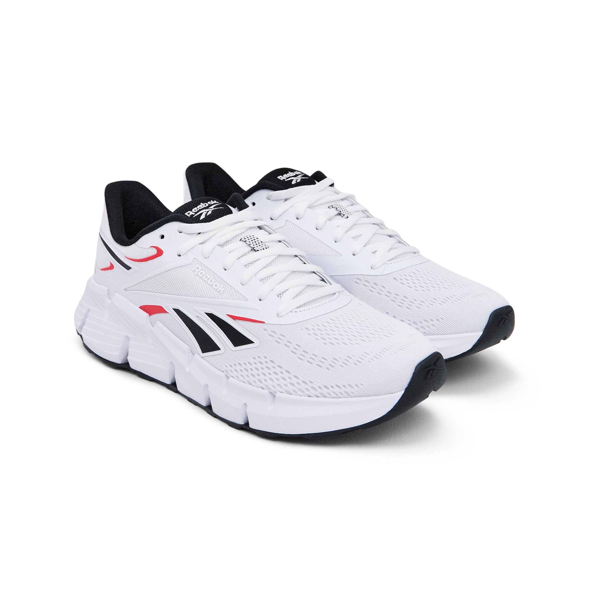 Кроссовки Reebok Zig Dynamica 6, размер 11,5 US, белый/черный/красный — фото 1
