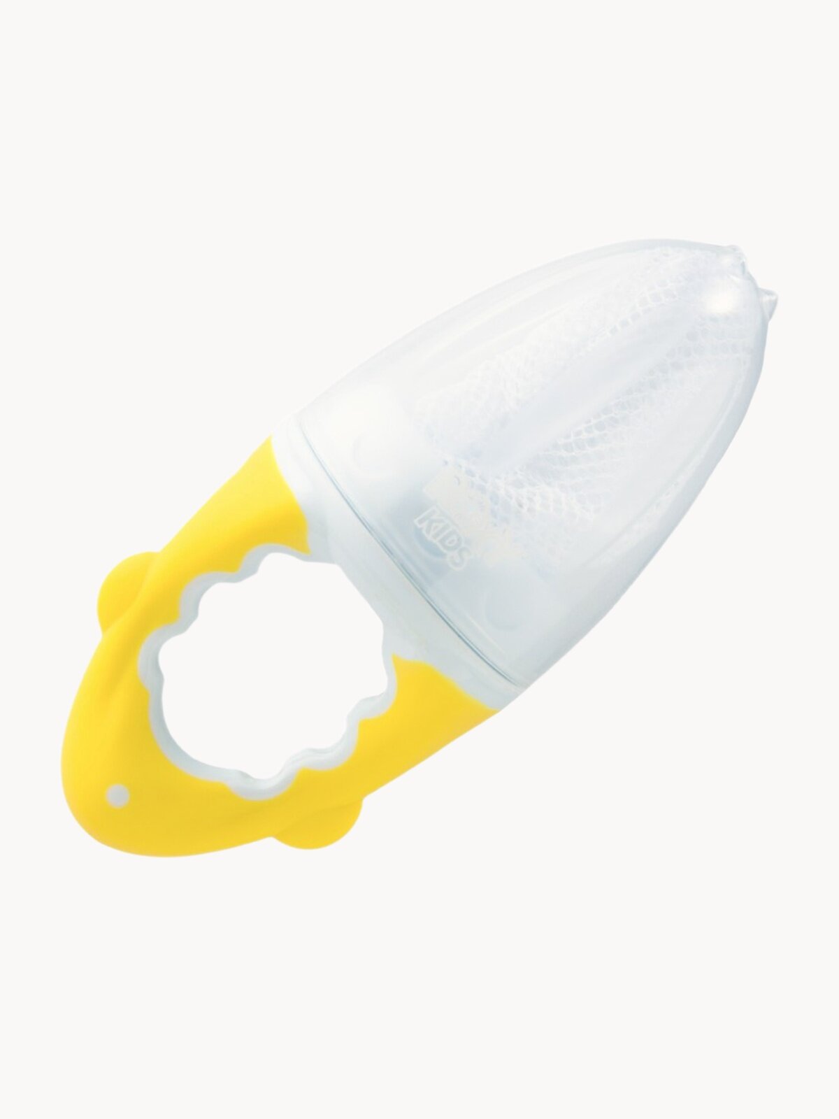 Ниблер для прикорма и кормления ROXY-KIDS детский с нейлоновой сеточкой цвет желтый