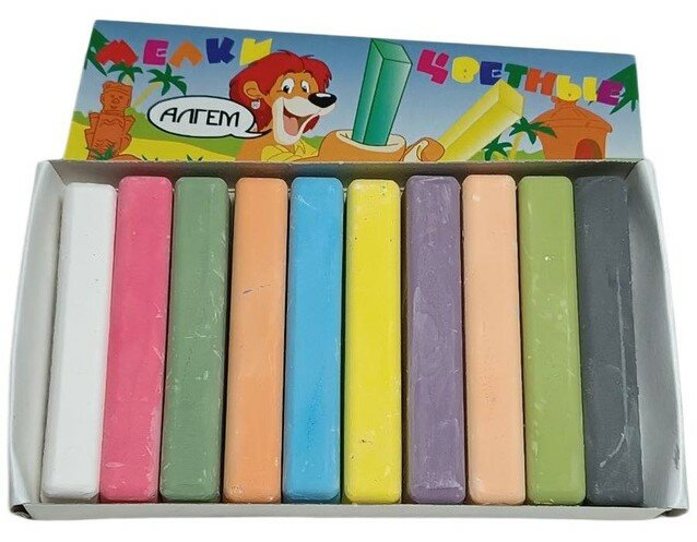 Набор "Мелки цветные 10 шт." — фото 1