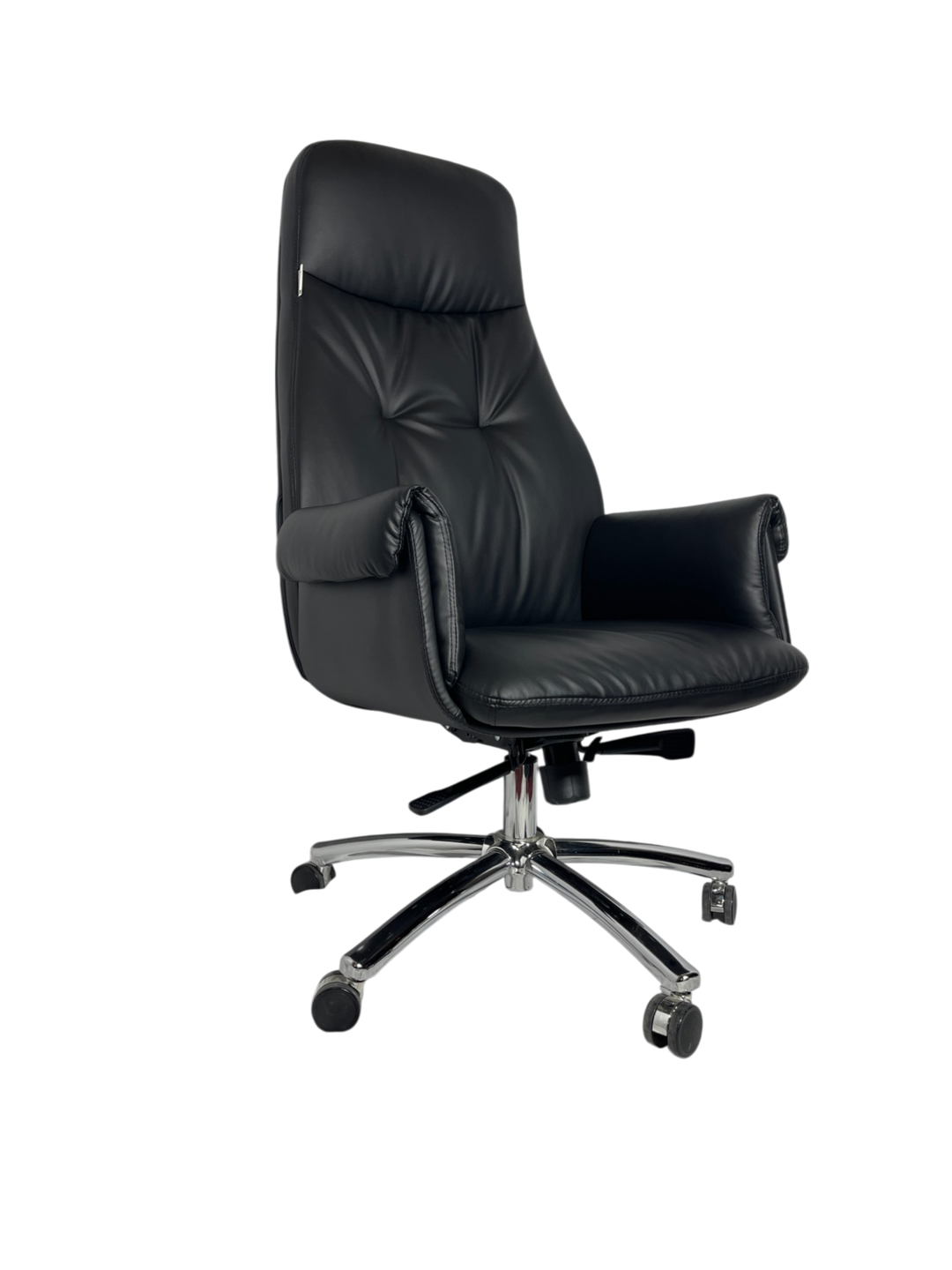 Chair man 658 C Кресло выполнено из высококачественной экокожи глубокого графитового оттенка Высокая анатомическая спинк — фото 1