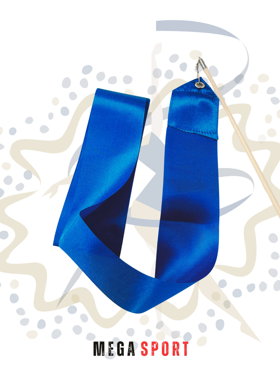 Ленты для гимнастики TK_6M, атлас, полиэстер, длина 4-6 м, яркие — фото 1