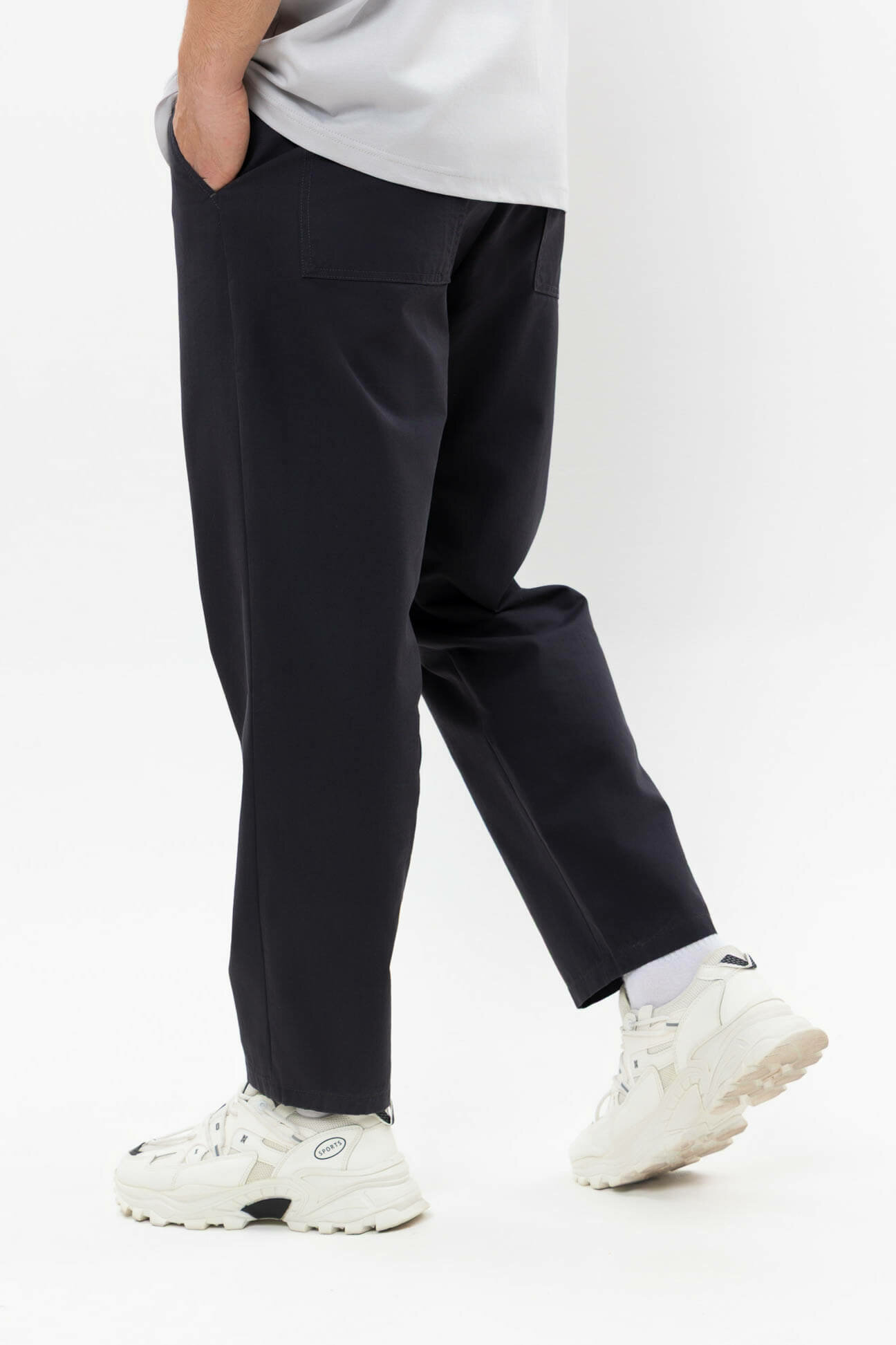 Брюки джоггеры TERRA PRO, размер 32, navy — фото 1