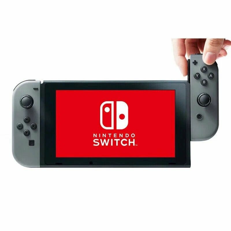 Фотографии Игровая приставка Nintendo Switch, Обновленная ver.2, HAD-S-KAAAH (JPN), серая (Gray).